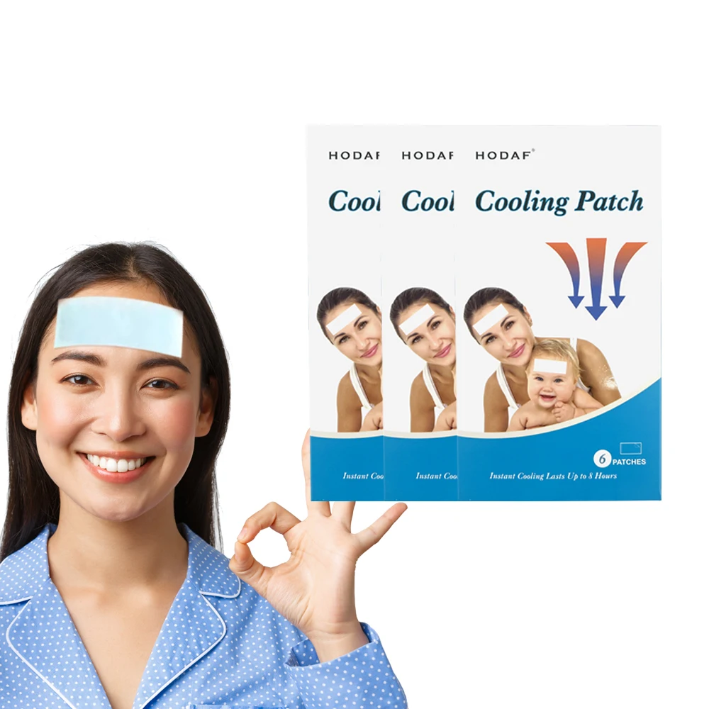 40 Sheets cooling gel patches cooling forehead strips cooling gel sheet for kids adult