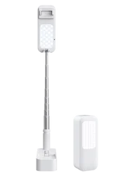 USAMS 2021 trending ZB207 Mini smart wireless selfie stick tripod 3 in 1 ring light rotatable retractable led fill light
