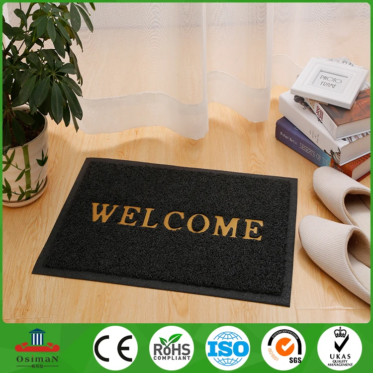Factory Indoor Outdoor Waterproof Anti Slip Door Floor Cushion PVC Coil Roll Noodle Entrance Welcome Mat