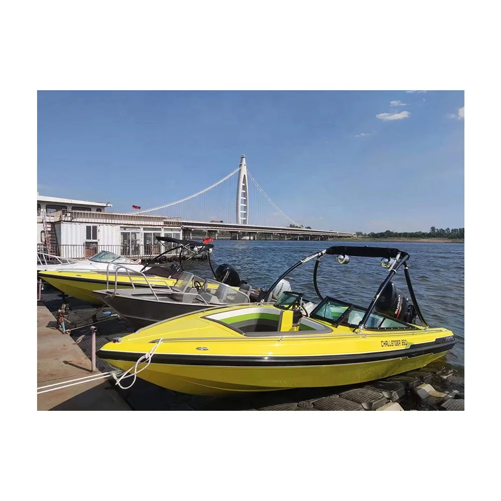 China hot sale 650 customized aluminum fishing boats welded aluminum speed boat for sale