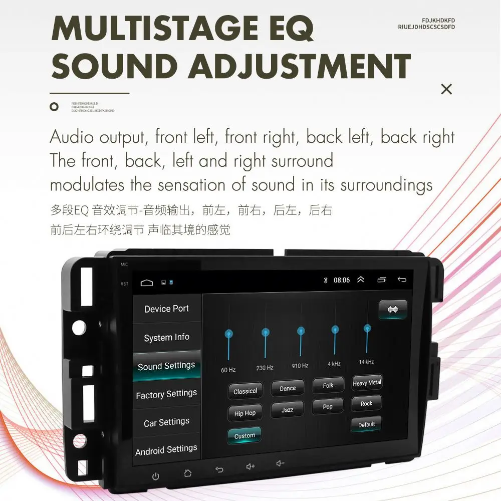 Touch Screen Car DVD Player 7 Inches Double Din Android Universal Car Stereo GPS Navigation