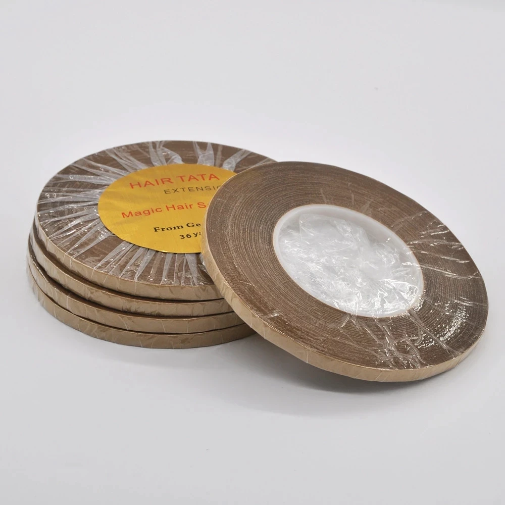 0.8cm*36yards TATA Hair Extension For Tape Hair Extension Double Side Adhesive Wig Tape for Hair Salon
