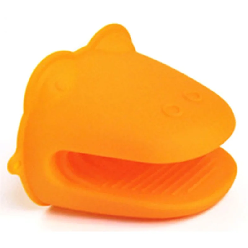 Силиконовый зажим в форме бегемота для духовки