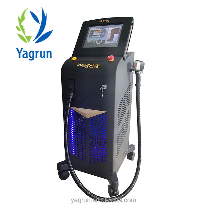 Лазерный эпилятор Yagrun 2021, диодный лазер для удаления волос, охлаждающий лазер Platina 755, александритовый лазер 808, диодный лазер 1064, удаление волос