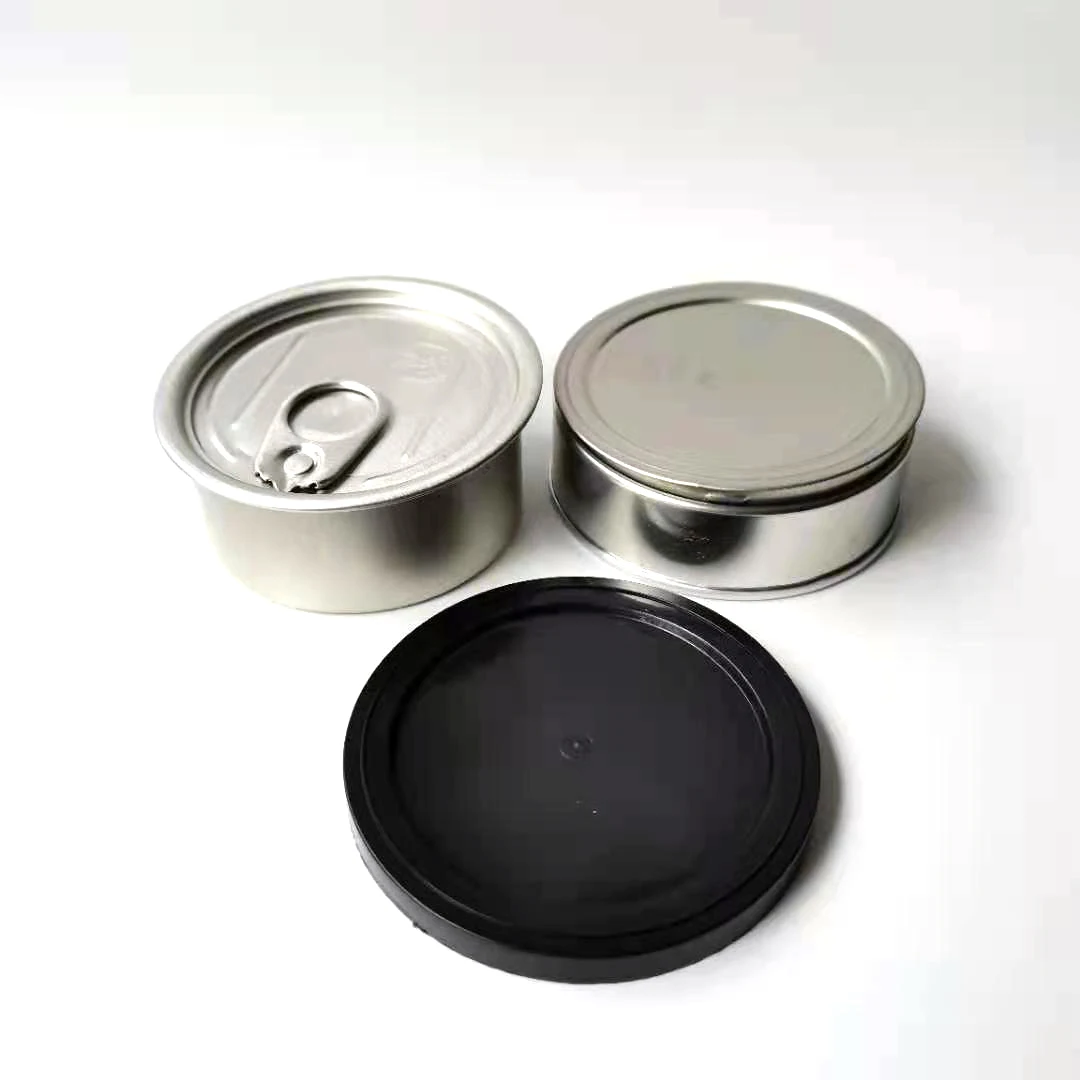 New Design Airtight Child Safe Tin Box Packaging Candy Child Resistant Metal Food Tin Cans Empty