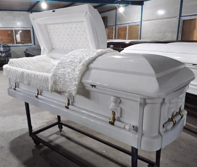 EMPEROR white funeral supplies caskets and coffin supplier