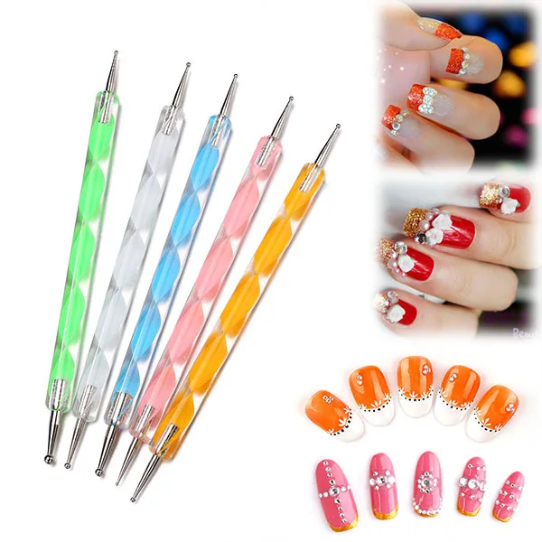  20 шт Nail Art Дизайн для нанесения точек рисования лака ногтей инструменты резьбы по