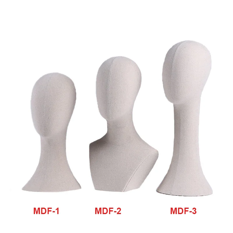 Wholesale 100%  Canvas Block Head Mannequin Head Wig Display Styling Head