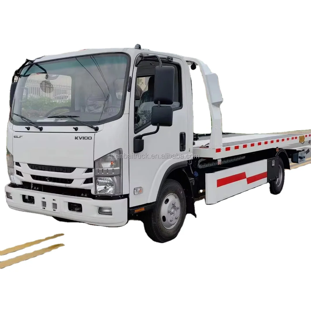 SHENBAI  Road Emergency 4 Ton 5 Ton 6 Ton Heavy Strength New or Used Wrecker Towing Truck  Platform Truck Vehicle