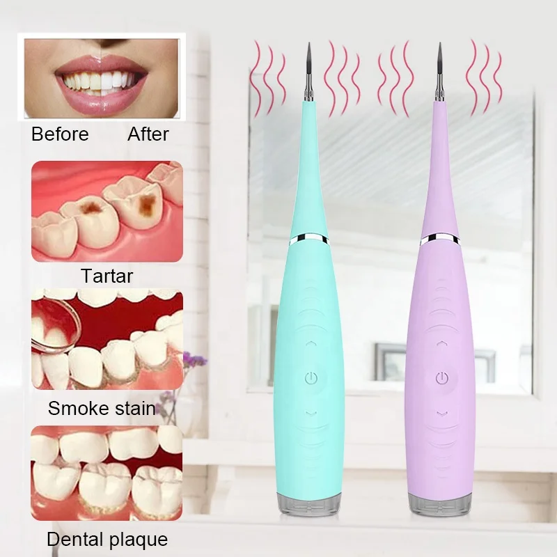 Portable Waterproof Rechargeable High Frequency Electric Dental Calculus Remover Oral Tooth Cleaner
