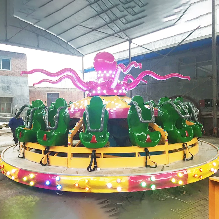 indoor funfair amusement park attractive kids 0ctopus turntable rides for sale