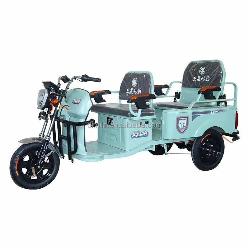 New design transport tricycle 500W Electric Tricycle foldable Motor Adult with Three Wheel tyre passenger Mobility Electric