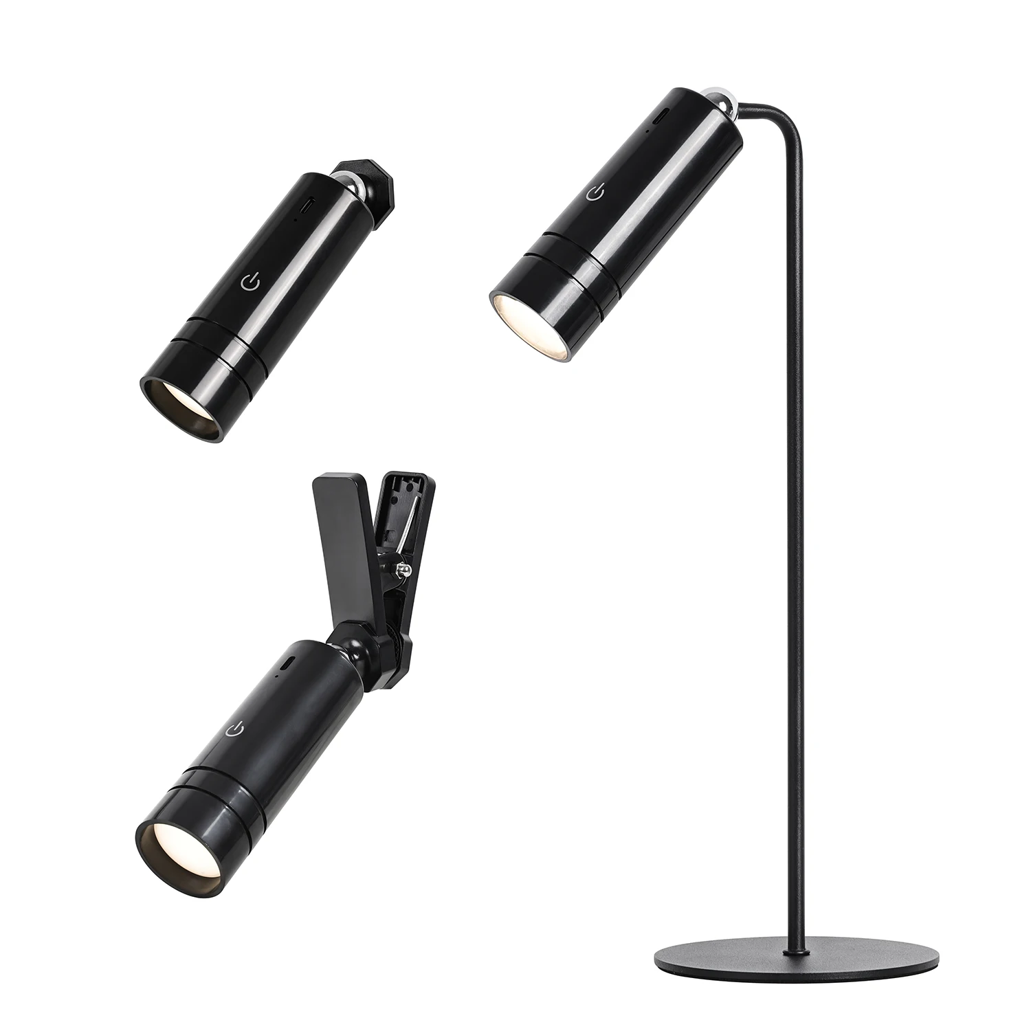 Modern touch dimmer foldable 360 degree warm light battery led desk lamp with Magnetic attraction heard