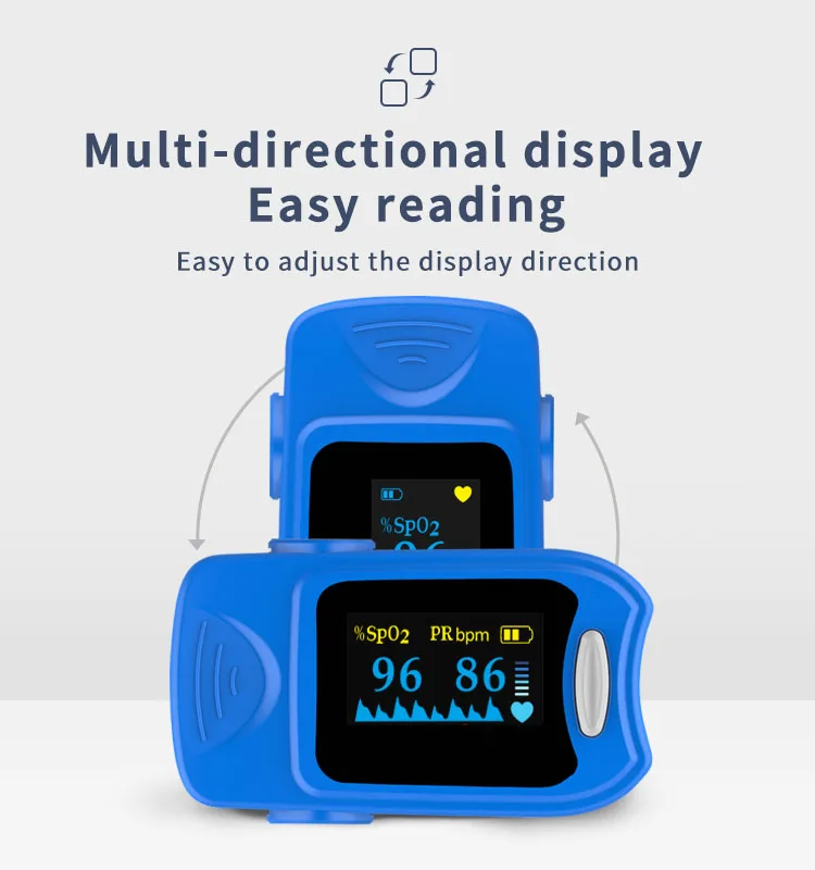 Accurate Real Manufacturer Pulsioximetro Medical Held Fingertip Pulse Waveform Oximeter