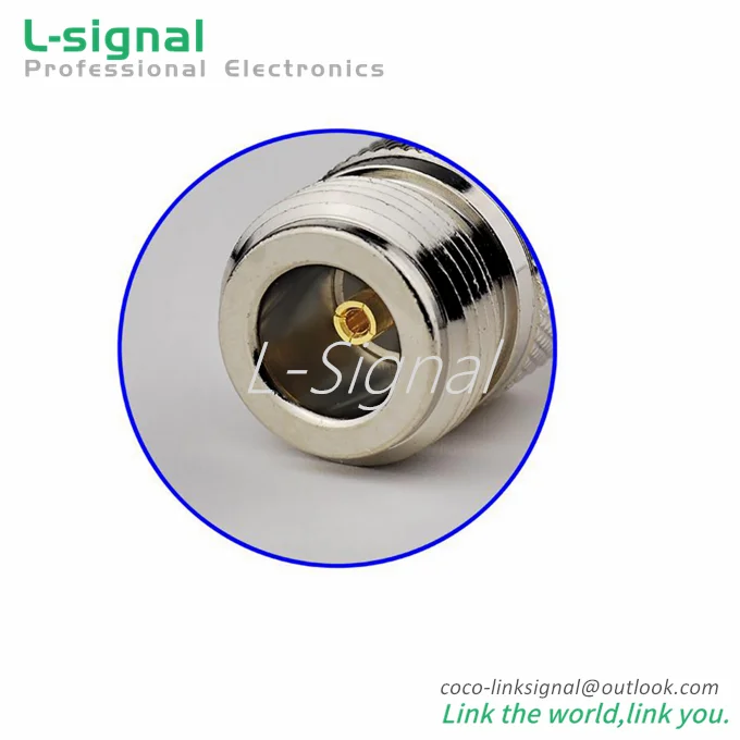 N Jack Female Bulkhead Straight RF Connector for Fiber-glass Antenna