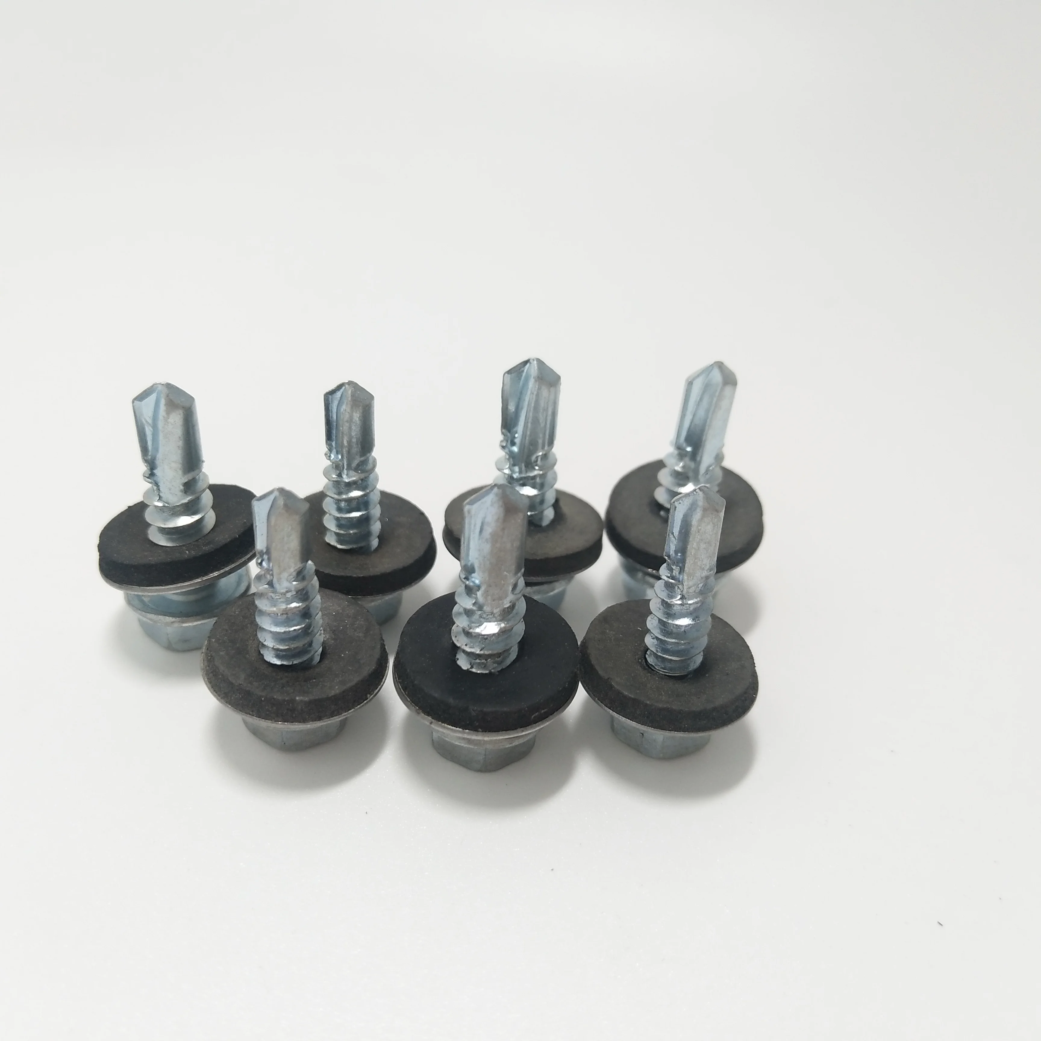 Galvanized Hex Self Drilling Screws Roofing Plating Color Hexagon self Drilling Screw with EPDM washers