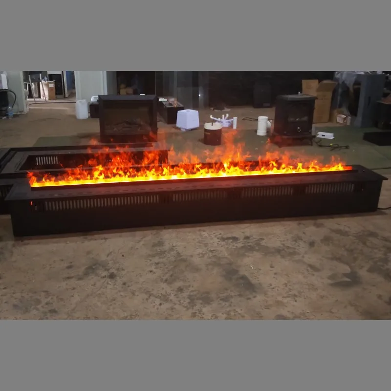 hot sale bigger size customized  3D water steam /vapor  electric fireplace  with three color changing