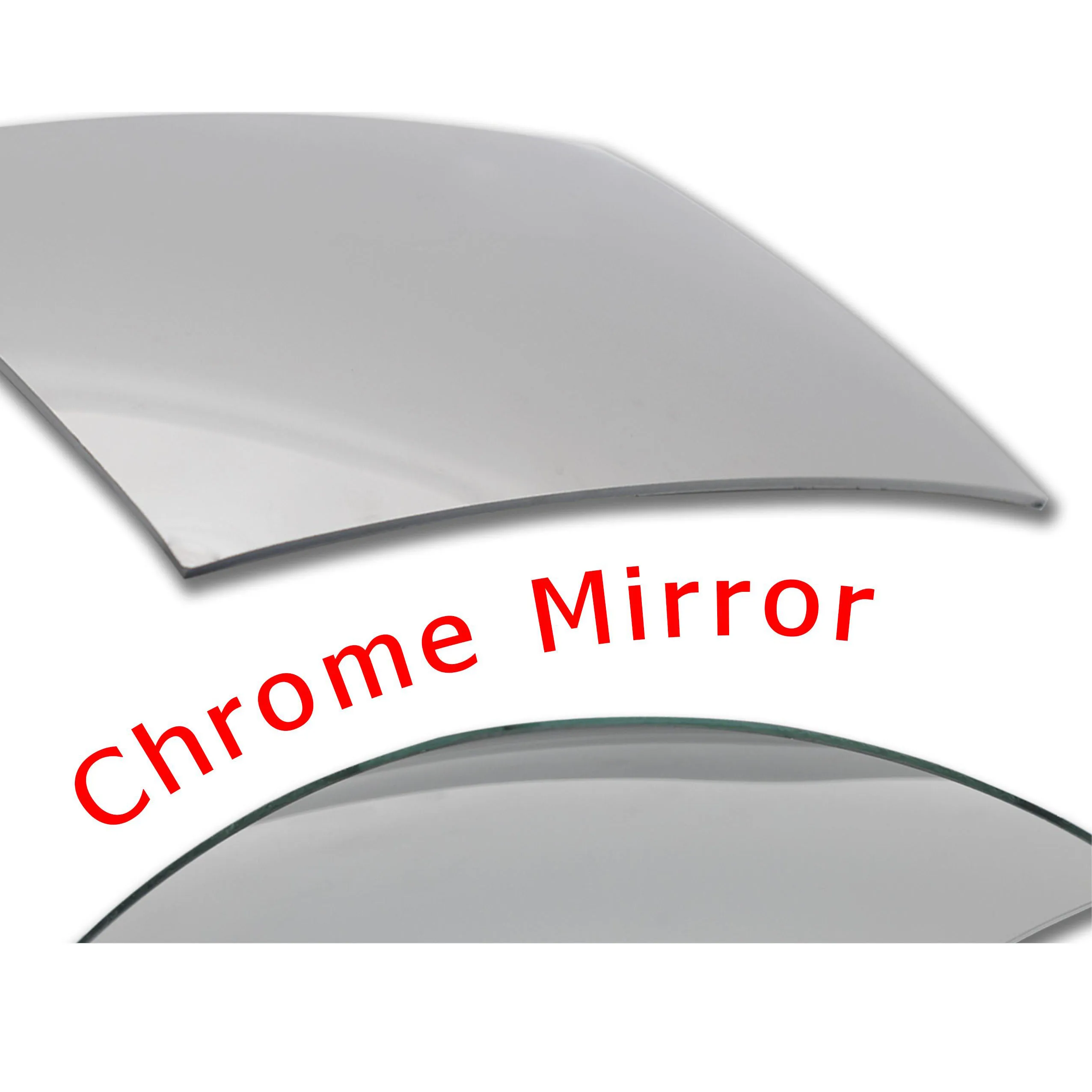 chrome convex glass -chrome flat glass - front surface mirror 
