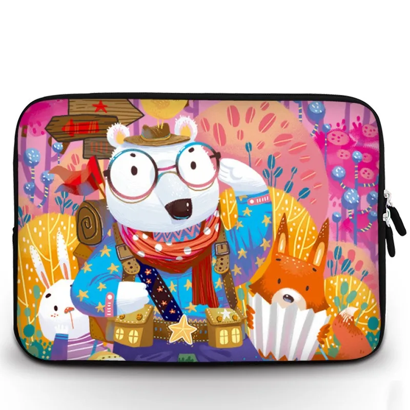 Good quality Logo printing Neoprene Notebook Protective Soft Case Neoprene Laptop Sleeves with Zipper for Ladies