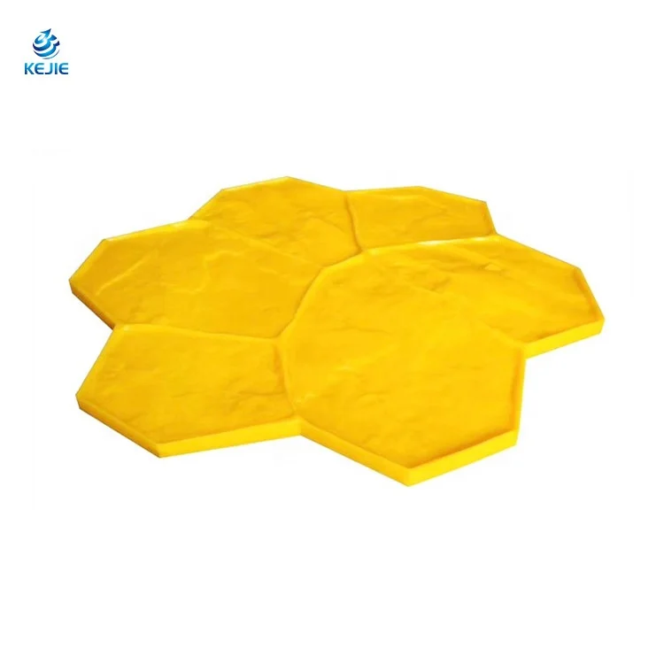PU Mold Walkway Concrete Stepping Paving Mould Mats Stone Garden Rock in Crafts
