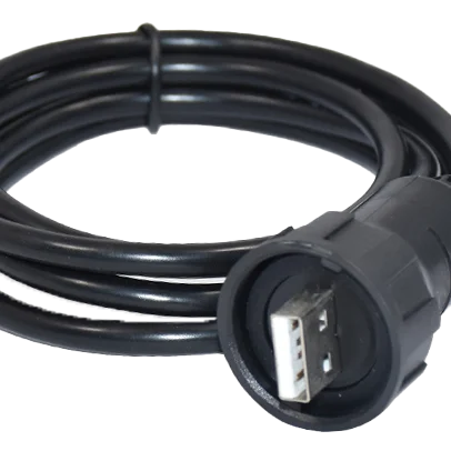 IP67 USB waterproof panel mount socket connector