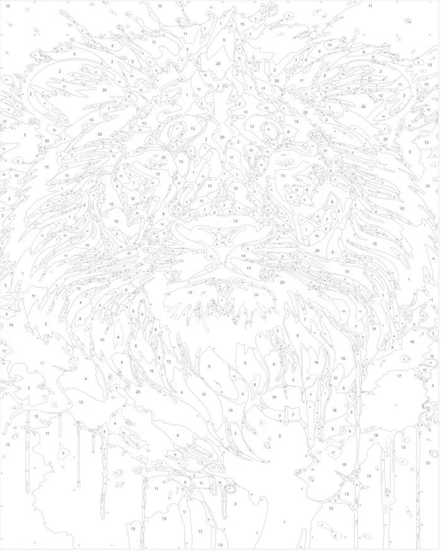 Factory Wholesale 280g Polyester Cotton Water-based Printing Canvas For Paint by numbers