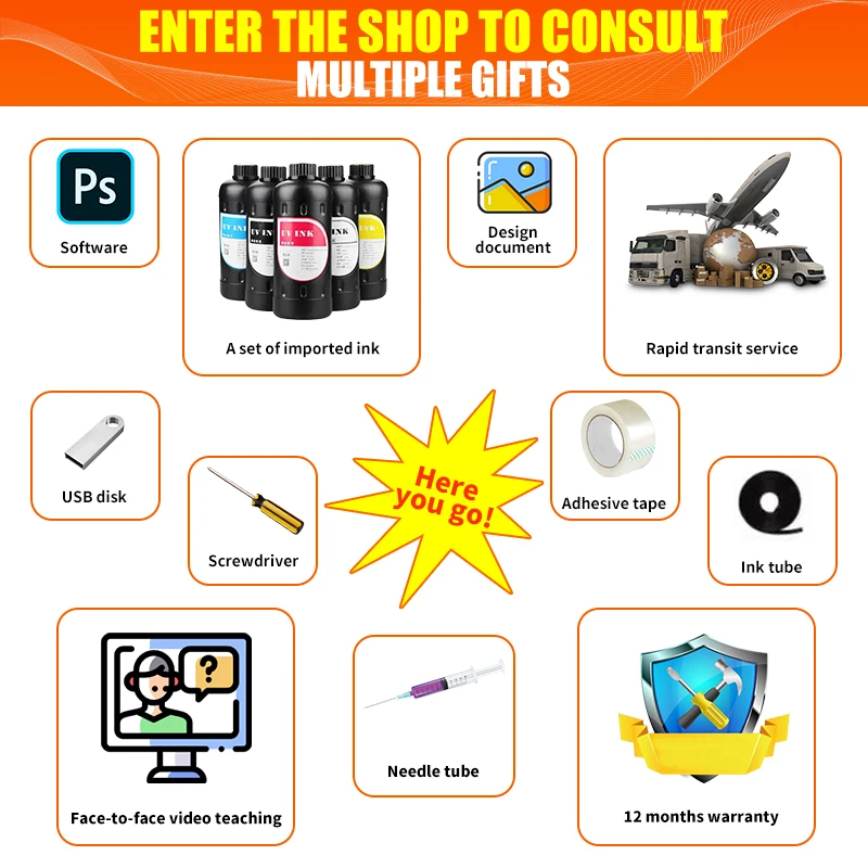 UV Printer Small multi-functional DTF machine A3 Flat PVC card glass cup inkjet printing press