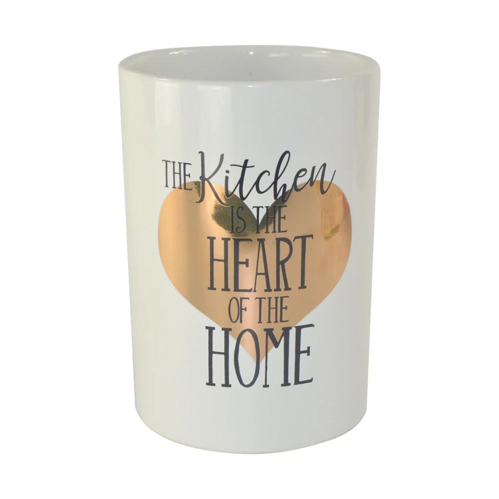 Golden rhombus pattern cookie jar coffee canister custom ceramic kitchen container set