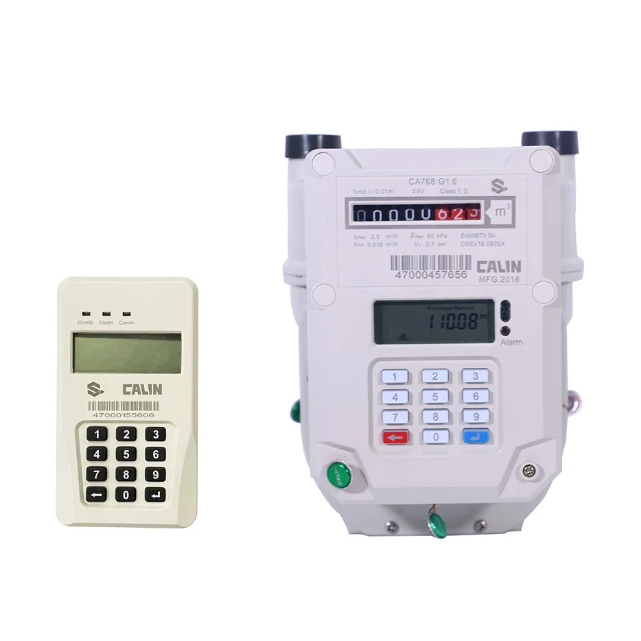 
Mobile Payment Pay as you go G1.6/G2.5/G4 Aluminum Case Keyboard Prepaid Gas Meter with CIU/UIU 