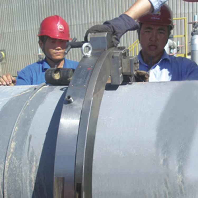 OCP-560 automatic Split frame pneumatic pipe cutting machine steel tube pipe beveler machine