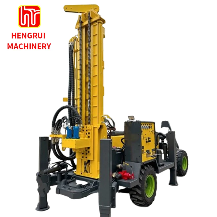 200 Meters Down Hole Compressor Borehole Blast Water Well Drilling Rigs Machinery