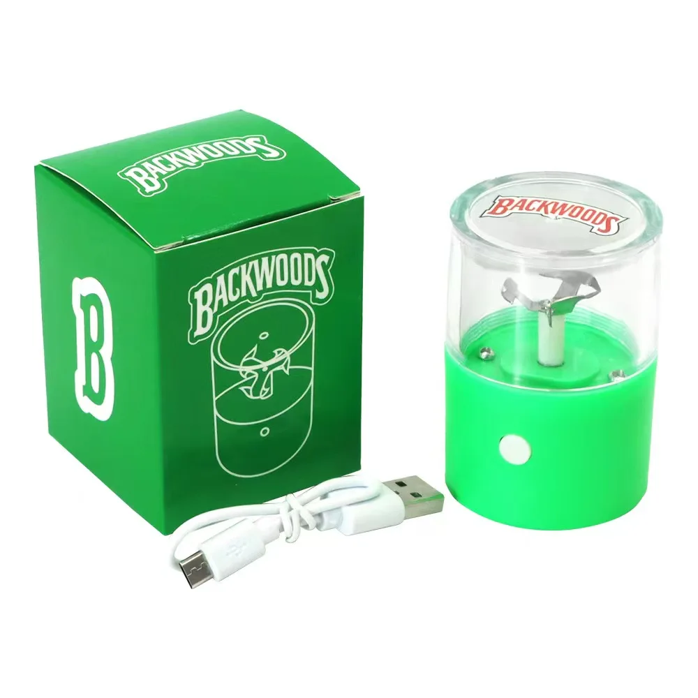Wholesale Powerful Portable Small Electric Herb Grinder Backwoods Plastic Grinders smoking accessories