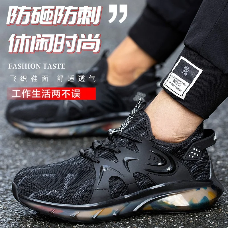 Indestructible Steel Toe Safety Shoes for Men Women Puncture Proof Breathable Working Shoes