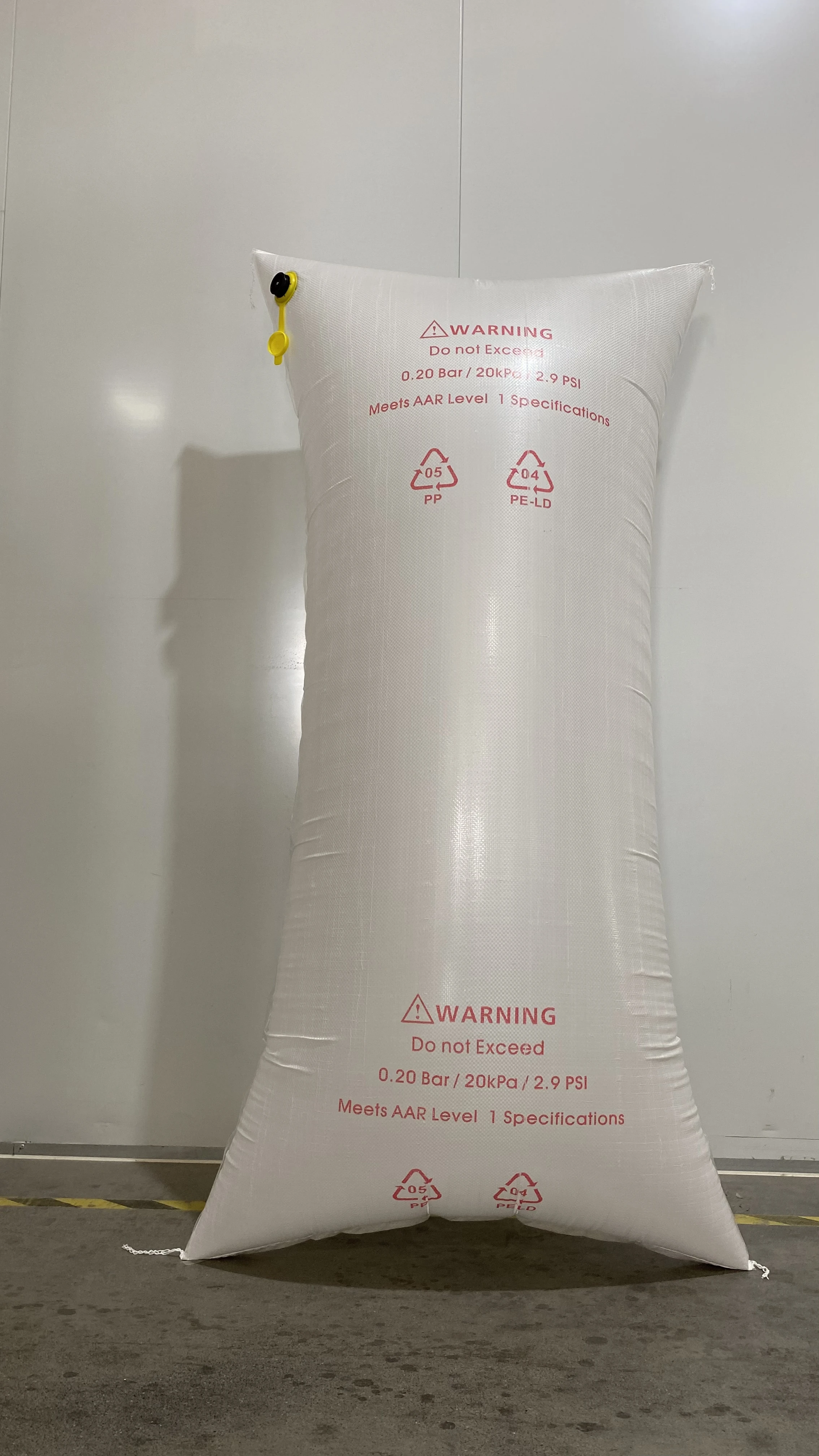 custom void filler shockproof kraft paper air bag pressure protection bubble container transport  Container inflatable bag