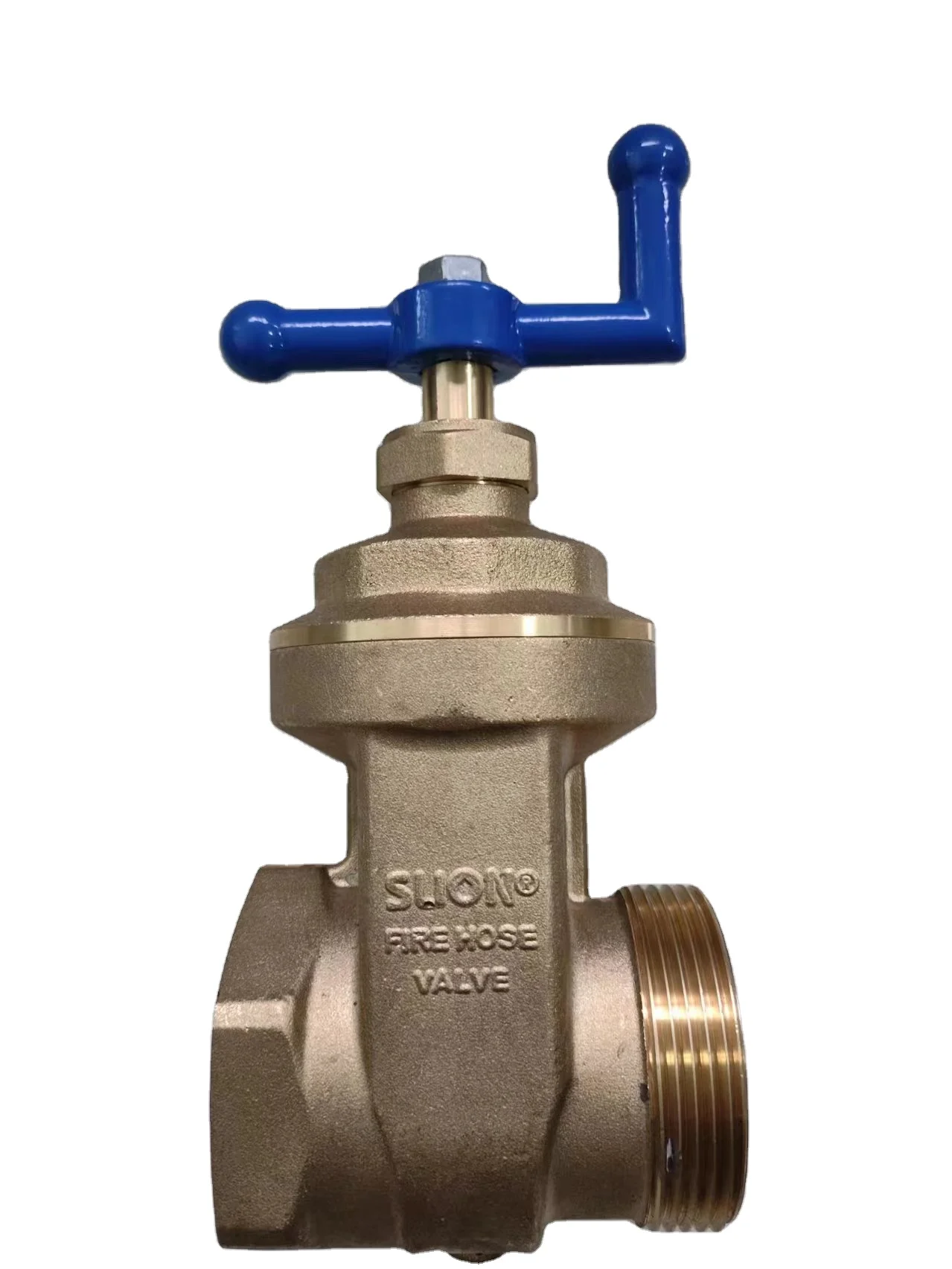 2'-1/2'FXM Hydrant Gate valve fire safety valve 300PSI red and blue painted iron handwheel valve
