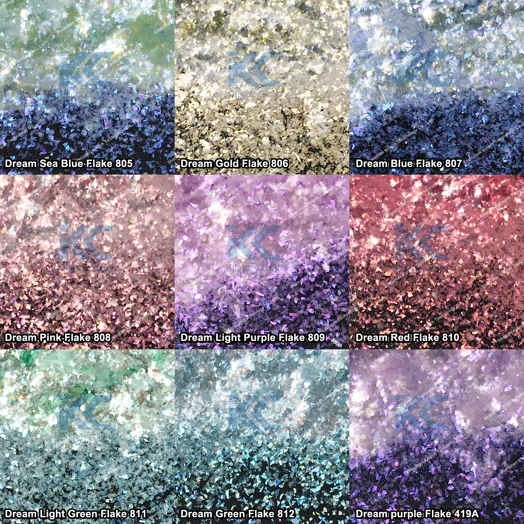 Pearls Diamonds Pigment Cosmetics Natural Mica Glass Flakes Powder for Resin Painting Arts and Crafts Nail Art DIY Decoration