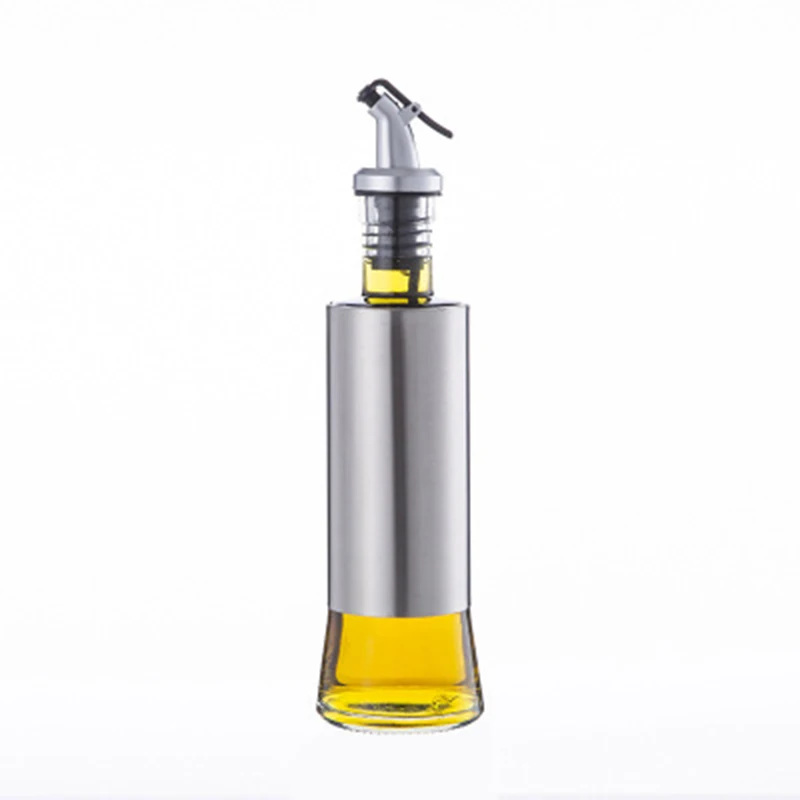 200ml Olive Oil Dispenser Bottle, Glass Oil and Vinegar Dispenser Pouring Spouts Soy Sauce Container for Kitchen, Cruet