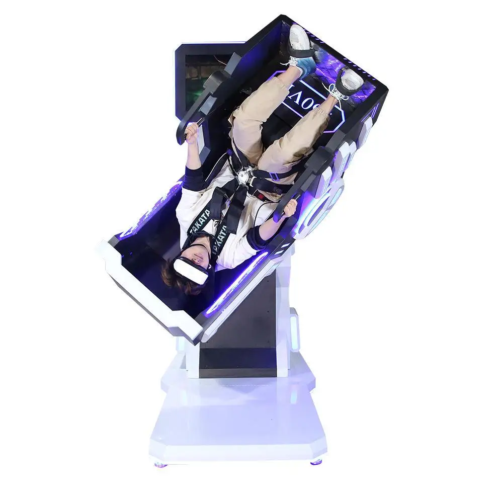 Exciting 360 Degree Rotated VR Cinema Equipment Single-Seat Indoor Amusement Game Machine for VR Theme Parks