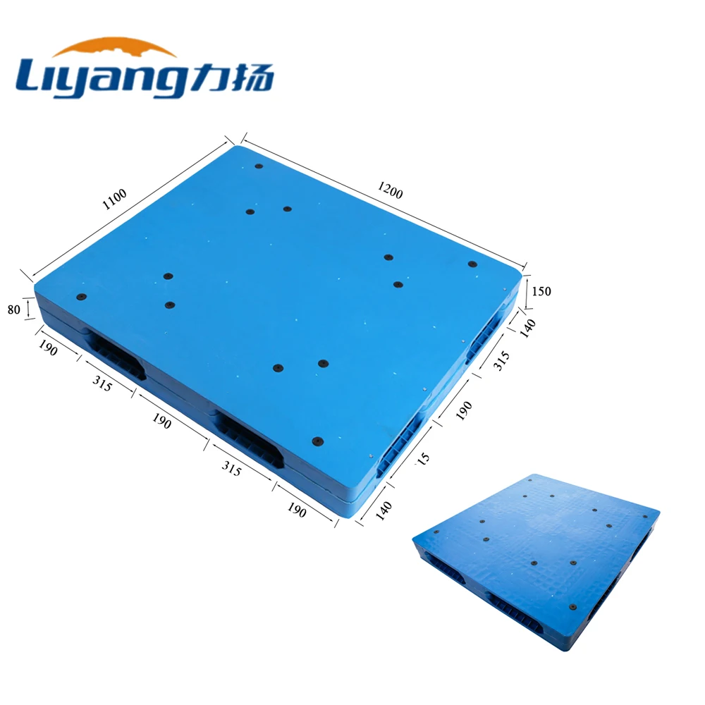 Реверсивный твердый пластиковый поддон 1200x1200 мм