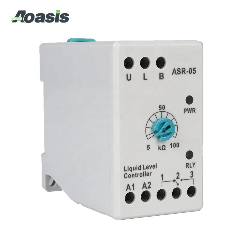 ASR-05 liquid water level control relay for controlling the discharge of tanks and wells motor protection relay