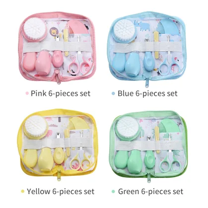 Convenient Grooming Set Versatile 6pcs Baby Kits Newborn Nursery Health Care Must Have Tools for Daily Infant Needs