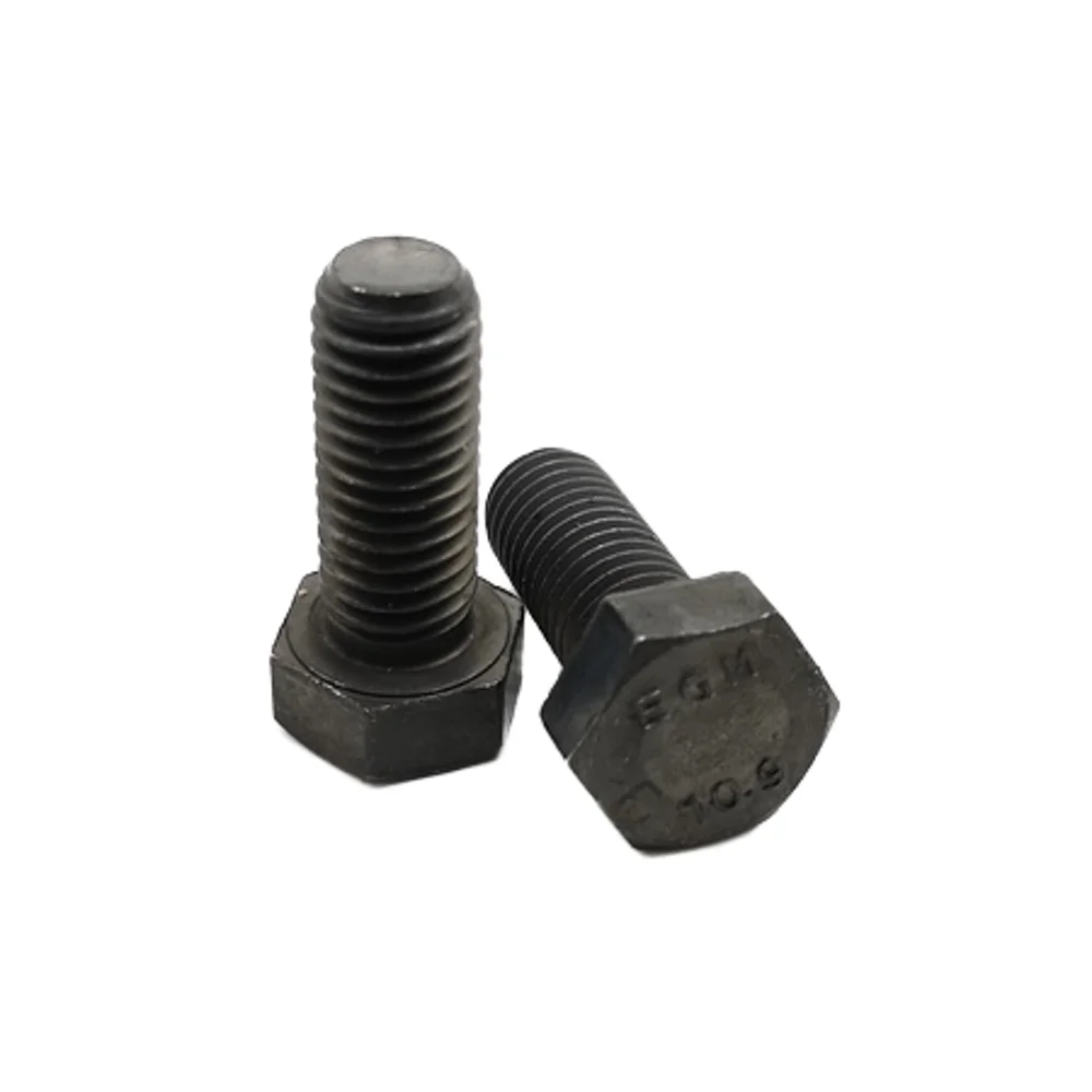 M3-M100 Alloy Steel Hex Bolt Grade10.9 Black Oxide Fully Threaded ISO4017 Screw