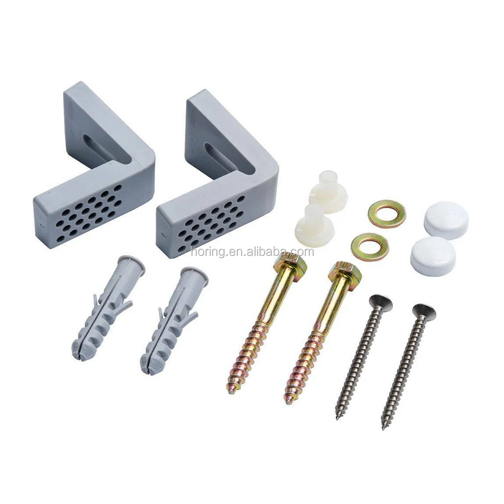 Angled Floor  2024 Horing  easy DIY Toilet side fixing screw  pack with PE bag good quality  bathroom accessories  for bathroom