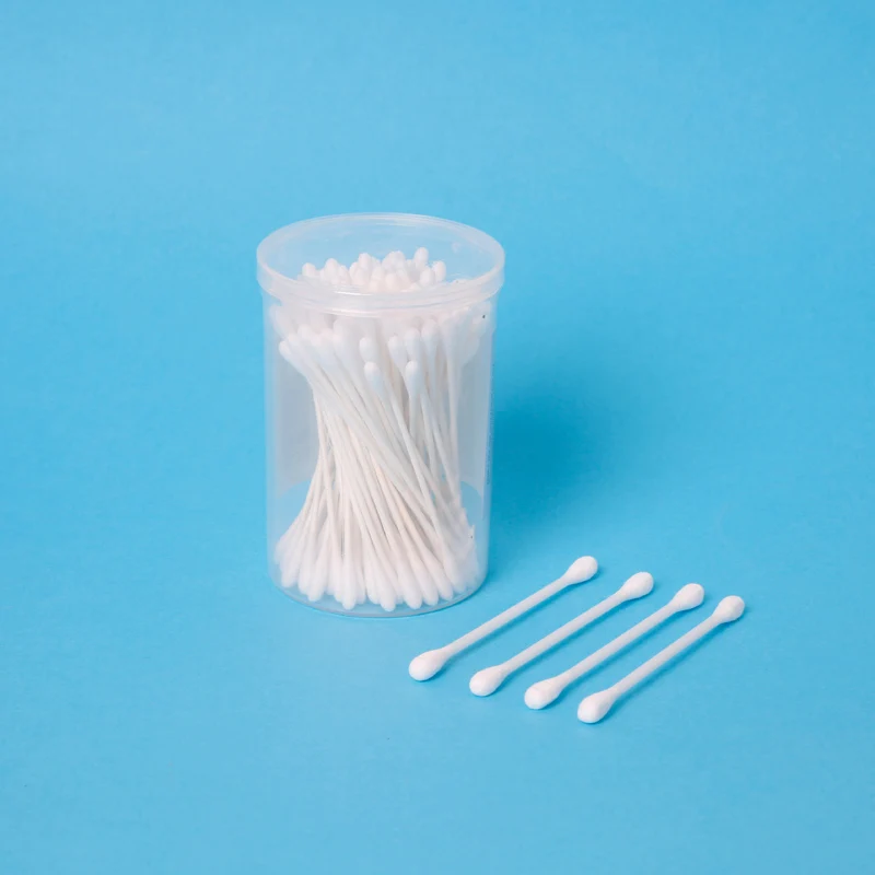 Lowest price manufacturer wood and bamboo disposable cotton swab