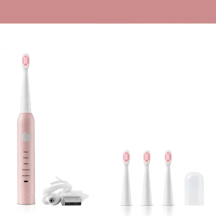 New Design With Different Brush Heads Automatic Sonic Electric Toothbrush Facial Cleansing Brush