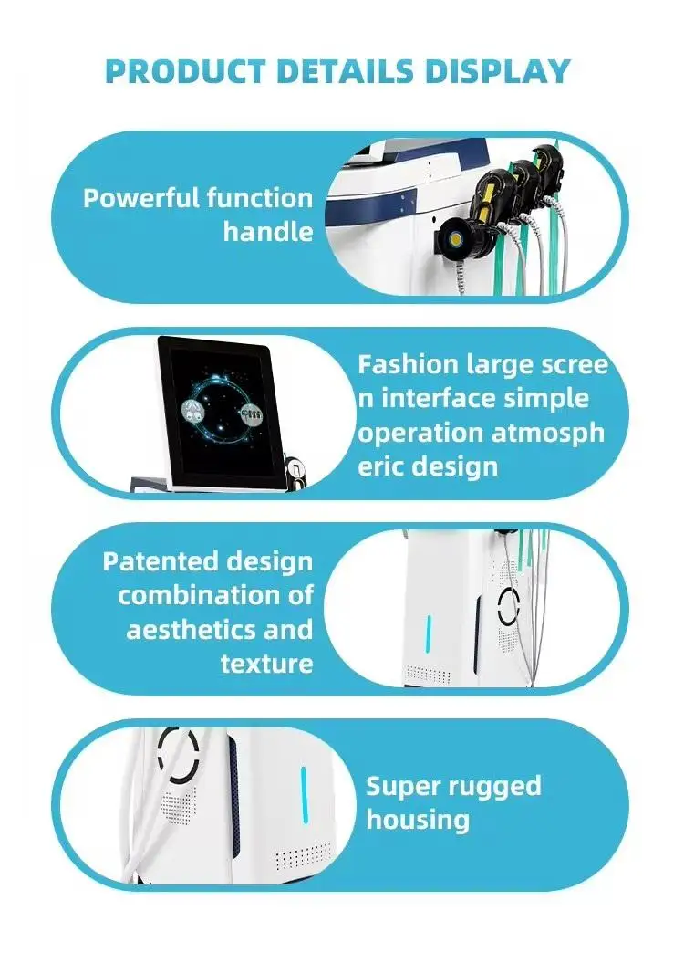 EMS Standing Vertical Body Shaping Machine RF Technology Hot Sculpting Beauty Equipment Stainless Steel Face Detox AU CN ZA