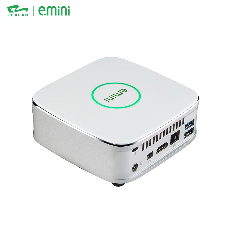 Realan Win 10 NUC intel Core i7 12V Desktop Mini PC Small Computer for office