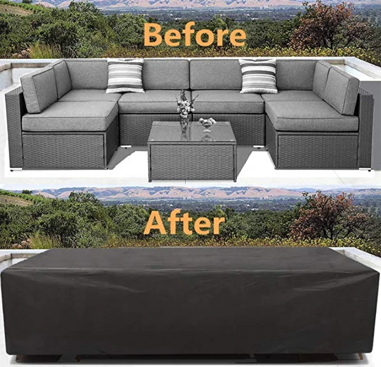 Portable High Quality Oxford Cloth Foldable Waterproof Dust-proof Square Table Furniture
