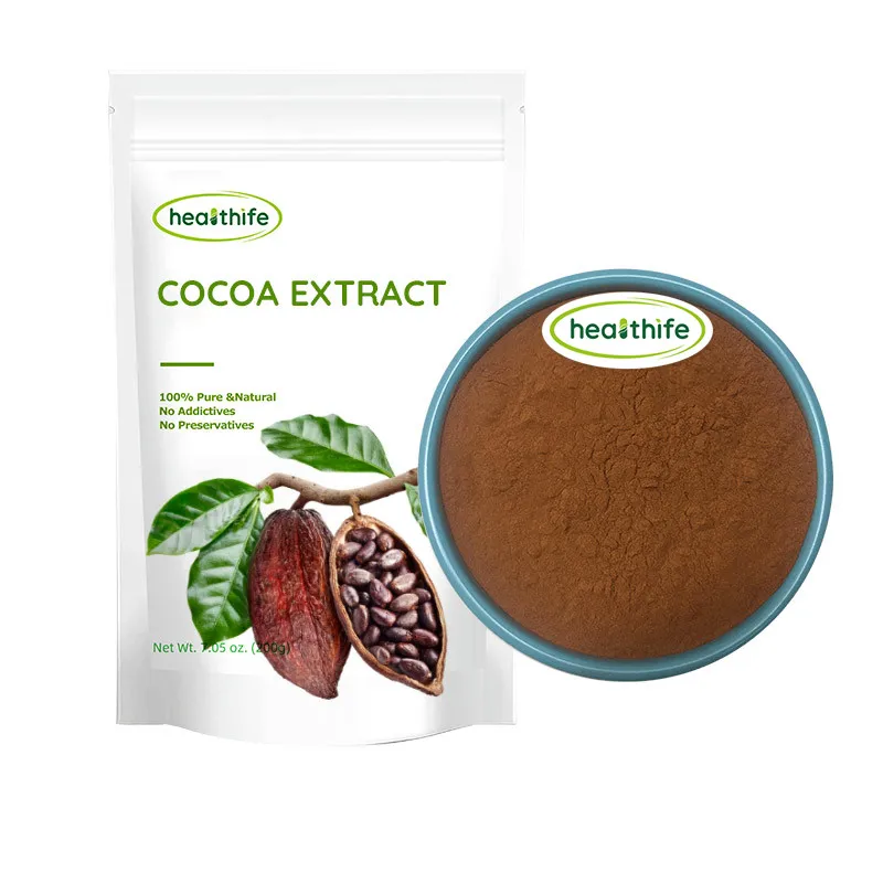 Healthife  CAS83-67-0 Cocoa Extract Powder 10% Theobromin Pulver
