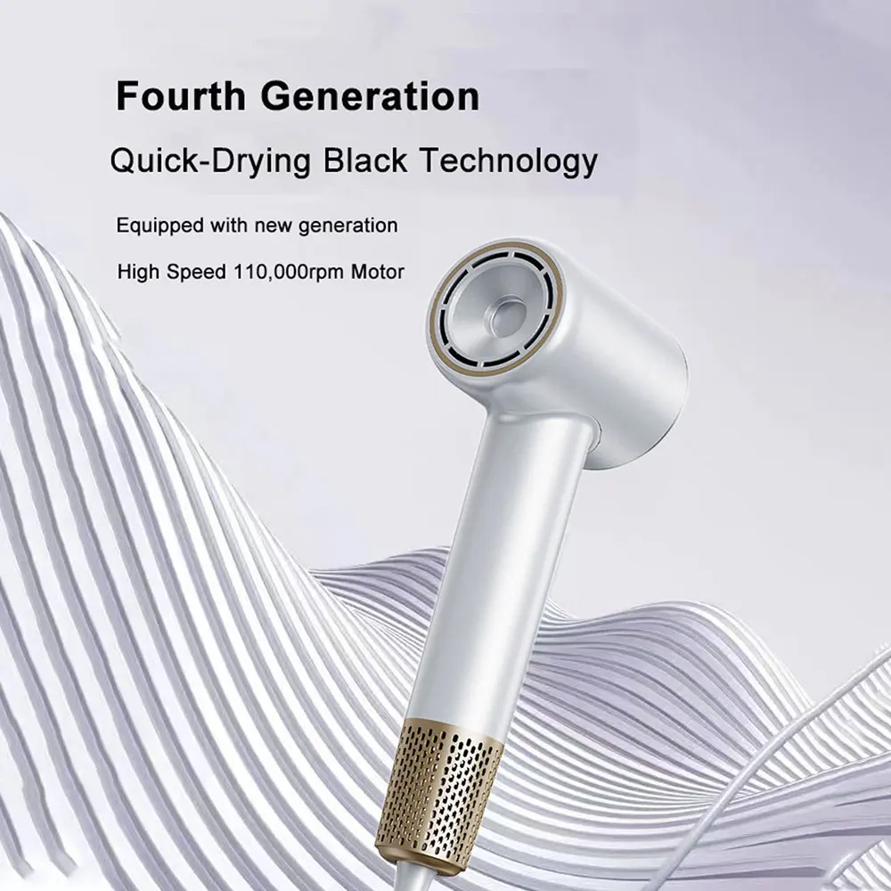 Wholesale Household Hotel 110000Rpm Negative Ionic 1600W Hairdryer Powerful Bldc Motor Professional Salon High-Speed Hair Dryer